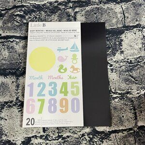 Little B Baby Months Die Cutting Dies Magnetic Storage Binder boat duck